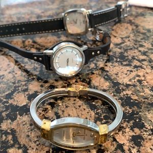 Set of 3 watches. Purchase includes all 3. They all need new batteries.